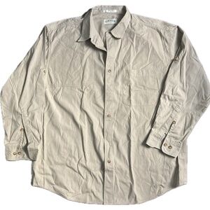 Orvis Hunting Shooting Shirt Mens XL Long Sleeve Cotton Button Up